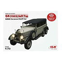 【中古】【輸入品・未使用】ICM 1/72 ドイツ G4スタッフカー ソフトトップ (1935) プラモデル