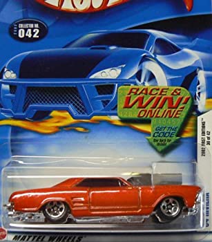 【中古】【輸入品・未使用】Hot Wheels First Editions #32 2002-042 '64 (1964) Red Riviera Purple Windows Race/Win Card 1:64 Scale by Hot Wheels [並行輸入品]