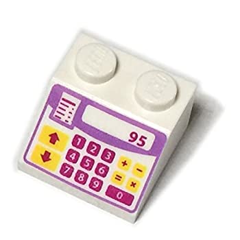 【中古】【輸入品・未使用】LEGOブロック・純正パーツ・スロープ＞White・45° 2x2 キャッシュレジスターパターン 【並行輸入品】