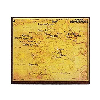 【中古】【輸入品・未使用】Odoria 1/12 ミニチュア ヴィンテージ フランス地図 ドールハウス 小物 [並..