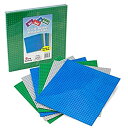 【中古】【輸入品・未使用】Brick Building Base Plates By SCS - Large 10%ダブルクォーテ%x10%ダブルクォーテ% Baseplates (6 Pack Variety Pack) - Tight Fit with All Major Brick