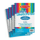 【中古】【輸入品・未使用】Melissa & Doug mini-sketch spiral-boundパッド( 6?x 9インチ)???4?-パック
