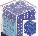 【中古】【輸入品 未使用】Chessex Dice d6 Sets: Opaque Blue with White - 12mm Six Sided Die (36) Block of Dice 並行輸入品