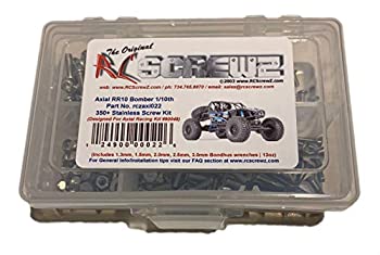 【中古】【輸入品・未使用】RCScrewZ Axial RR10 ボンバークローラー 1/10th ステンレススチール スクリューキット 軸キット AX90048 - axi022