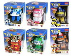 【中古】【輸入品・未使用】Robocar Poli [ロボカーポリー] ポリ+ロイ+アンバー+ヘリ+バキー+マーク 6セット [並行輸入品]