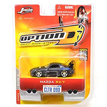 【中古】【輸入品・未使用】JADATOYS 1:64SCALE %ダブルクォーテ%OPTION D%ダブルクォーテ% %ダブルクォーテ%MAZDA RX-7%ダブルクォーテ%(GUNMETALLIC) ジェイダトイズ 1:64スケール ｢オプション