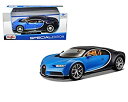 【中古】【輸入品・未使用】Bugatti Chiron Blue / Black 1/24 by Maisto 31514