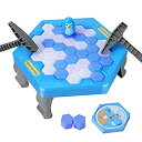 【中古】【輸入品 未使用】Save Penguins On Ice Game カンマ SS Penguin Trap Activate カンマ Funny Family Party Ice Breaker Kids Puzzle Table Knock Block