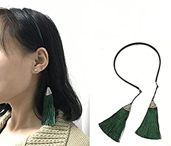 【中古】【輸入品・未使用】★miyahimeオリジナルセット★めちゃモテ♪　チャームの付いたカチューシャ☆グレー　グリーン　ネイビー　3色から選べます♪【並行輸入品】フ