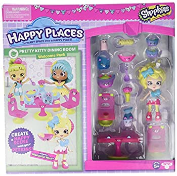 【中古】【輸入品 未使用】Happy Places Shopkins Season 3 Welcome Pack - Pretty Kitty Dining Room