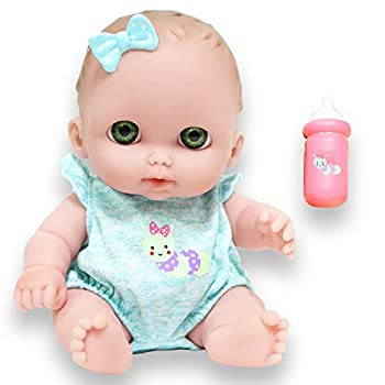 ホビー, その他 JC Toys Lil Cutesies All Vinyl Washable Doll Baby Doll Green Eyes Bibi