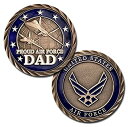 【中古】【輸入品・未使用】Proud Air Force Dad Challenge Coin