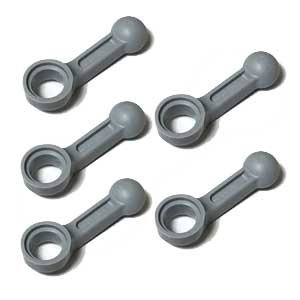 【中古】【輸入品・未使用】LEGOブロック・純正パーツ＜テクニック＞エンジン コネクティング ロッド (5個%カンマ% Light Bluish Gray) [並行輸入品]