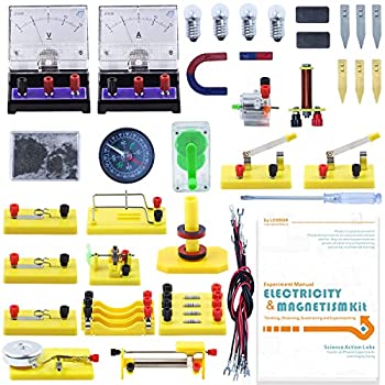 【中古】【輸入品 未使用】LERBOR STEM Physics Science Lab Basic Circuit Learning Kit Electricity and Magnetism Experiment Introduction for Kids Junior Senior Hig