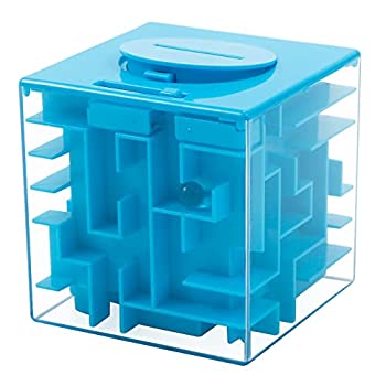 楽天ムジカ＆フェリーチェ楽天市場店【中古】【輸入品・未使用】（Blue） - ThinkMax Money Maze Puzzle Box for Kids and Adults - Unique Way to Give Gifts for People You Love - Fun and Inexpensive Game C