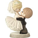 【中古】【輸入品・未使用】Precious Moments 172007 Best Day Ever 新郎用ビスク磁器置物&ウェディングケーキトッパー