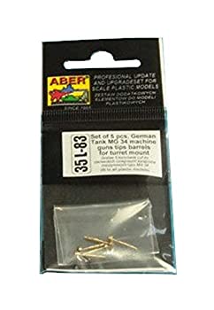【中古】【輸入品・未使用】アベール 1/35 ドイツ軍 7.92mm MG34 車載機銃 銃身先端部分 5本入 プラモデル用パーツ 35L83