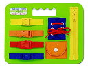 yÁzyAiEgpzBUCKLE TOY BUSY BOARD - Learn to Snap%J}% Zip%J}% Tie Shoe Laces and Buckle