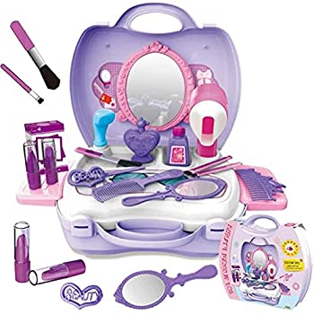 【中古】【輸入品・未使用】CORPER TOYS 知育玩具 おままごと お化粧セット おもちゃ メイクアップ メイクセット コスメティック 女の子向け 収納トランクセット
