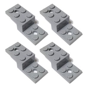 LEGOブロック・純正パーツ＜ブラケット＞5×2×1 1/3 (4個%カンマ% Light Blue Gray) 