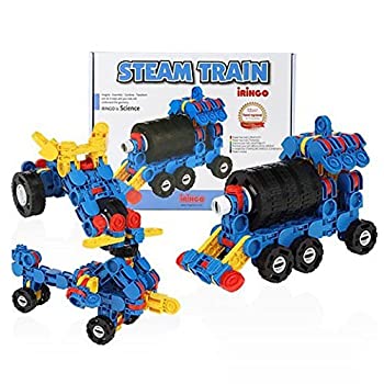 【中古】【輸入品・未使用】iRiNGO The steam locomotive(Train) 114pcs Kids Creativity IQ EQ Block Toy iRiNGO蒸…