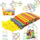 【中古】【輸入品・未使用】Straw Constructor STEM Building Toys 300 pcs-Colourful Interlocking...