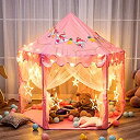 【中古】【輸入品・未使用】Twinkle Star 55インチ x 53インチ プリンセスキャッスルプレイテント ガールズプレイハウス 138個のLEDスタース...