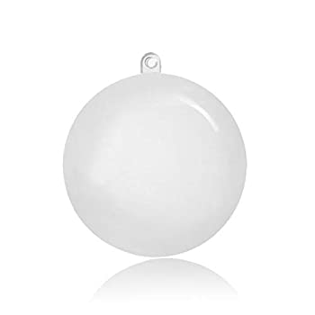 【中古】【輸入品・未使用】透明なクリスマスツリーオーナメントボール、ラウンドを作成する5のクリアビッグプラスチックアクリル芸術＆工芸品の巨人の金型シェル成形ボール