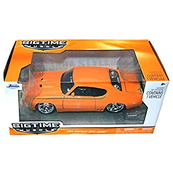 【中古】【輸入品 未使用】JadaToys(ジェイダトイズ) Bigtime Muscle 1/24 ダイキャストミニカー 1969 Pontiac GTO Judge (オレンジ) 並行輸入品