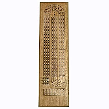 yÁzyAiEgpzWE Games- Classic Wooden Cribbage Board Game Set- Solid Oak [sAi]