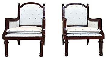 【中古】【輸入品・未使用】Inusitus 木製ドールハウス アームチェア ダイニングラウンジチェア ドール..