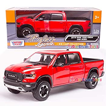 šۡ͢ʡ̤ѡ2019 RAM 1500 Rebel Crew Cab Pickup Truck Red 1/24 Diecas...