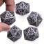 šۡ͢ʡ̤ѡBattle-Scarred Jumbo d20 Polyhedral Dice (5-Pack) | Distressed Giant Twenty-Sided Dice with Extra Abrasion for Natural Imperfections |