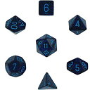 【中古】【輸入品・未使用】Chessex Polyhedral 7-Die Dice Set - Speckled Cobalt [並行輸入品]