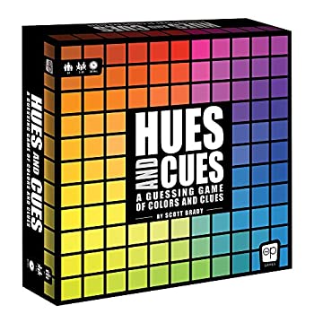 USAOPOLY ヒューズ&amp;キューズ HUES and CUES 鮮やかな色あてゲーム 家族でのゲームナイトに ヒントの言葉と色をつなぎ合わせる 480色の正方形