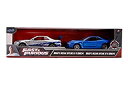 【中古】【輸入品 未使用】Fast Furious Brian 039 s Nissan Skyline GT-R R34 Silver Nissan GT-R R34 Blue 1:32 Die - cast Car カンマ Toys for Kids and Adults 商品カテ