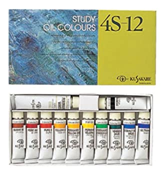 【未使用】【中古】クサカベ 油絵具 習作用 油絵具セット 11色セット 4S-12 11ml+ホワイト20ml