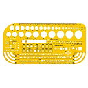 【中古-非常に良い】ウチダ テンプレート No.861 機械記号定規 012-0006