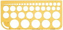 【未使用】【中古】ウチダ テンプレート No.860 円定規 インキエッジ付 012-0005