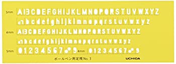 【中古】ウチダ テンプレート 英字数字定規 ボールペン用 No.3 1-843-1203当店取り扱いの中古品についてこちらの商品は中古品となっております。 付属品の有無については入荷の度異なり、商品タイトルに付属品についての記載がない場合もございますので、ご不明な場合はメッセージにてお問い合わせください。 買取時より付属していたものはお付けしておりますが、付属品や消耗品に保証はございません。中古品のため、使用に影響ない程度の使用感・経年劣化（傷、汚れなど）がある場合がございますのでご了承下さい。また、中古品の特性上ギフトには適しておりません。当店は専門店ではございませんので、製品に関する詳細や設定方法はメーカーへ直接お問い合わせいただきますようお願い致します。 画像はイメージ写真です。ビデオデッキ、各プレーヤーなど在庫品によってリモコンが付属してない場合がございます。限定版の付属品、ダウンロードコードなどの付属品は無しとお考え下さい。中古品の場合、基本的に説明書・外箱・ドライバーインストール用のCD-ROMはついておりませんので、ご了承の上お買求め下さい。当店での中古表記のトレーディングカードはプレイ用でございます。中古買取り品の為、細かなキズ・白欠け・多少の使用感がございますのでご了承下さいませ。ご返品について当店販売の中古品につきまして、初期不良に限り商品到着から7日間はご返品を受付けておりますので 到着後、なるべく早く動作確認や商品確認をお願い致します。1週間を超えてのご連絡のあったものは、ご返品不可となりますのでご了承下さい。中古品につきましては商品の特性上、お客様都合のご返品は原則としてお受けしておりません。ご注文からお届けまでご注文は24時間受け付けております。当店販売の中古品のお届けは国内倉庫からの発送の場合は3営業日〜10営業日前後とお考え下さい。 海外倉庫からの発送の場合は、一旦国内委託倉庫へ国際便にて配送の後にお客様へお送り致しますので、お届けまで3週間から1カ月ほどお時間を頂戴致します。※併売品の為、在庫切れの場合はご連絡させて頂きます。※離島、北海道、九州、沖縄は遅れる場合がございます。予めご了承下さい。※ご注文後、当店より確認のメールをする場合がございます。ご返信が無い場合キャンセルとなりますので予めご了承くださいませ。