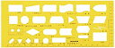 【中古-非常に良い】ウチダ テンプレート EDP定規 S-1 1-843-1702