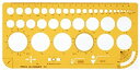 【中古-非常に良い】ウチダ テンプレート No.863 仕上記号定規 012-0012
