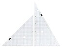 【未使用】【中古】ウチダ 方眼三角定規 30cm×2mm 1-809-5001
