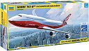 【未使用】【中古】ズベズダ 1/144 ボーイング 747-8 民間旅客機 プラモデル ZV7010