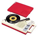 【中古】Denon ポータブルプレーヤー レッド GP-3-R