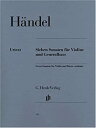 【中古】7 Sonaten fuer Violine und Generalbass