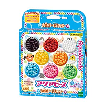 【未使用】【中古】エポック(EPOCH) アクアビーズ 8色ビーズセット