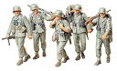 【未使用】【中古】タミヤ 1/35 ミリタリーミニチュアシリーズ No.184 ドイツ陸軍 機関銃チーム 行軍セット プラモデル 35184