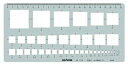 【中古-非常に良い】ドラパス テンプレート E119 四角定規 31119