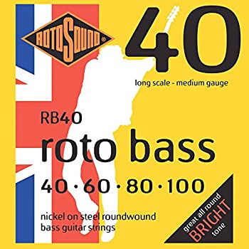【未使用】【中古】ROTOSOUND ロトサウンド ベース弦 Nickel on Steel Roundwound / Medium (.040-.100) R...